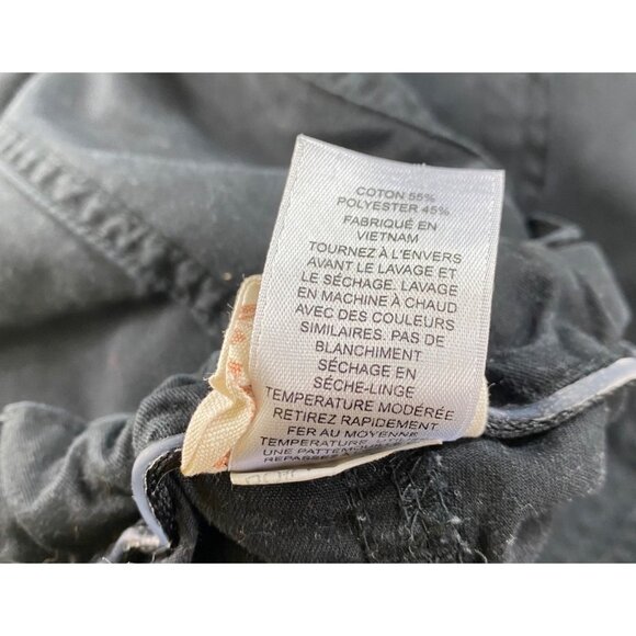 Black‎ Cargo Pants Size Large Y2K Baggy Athleisure Sporty Comfy Rave Streetwear - Picture 5 of 6